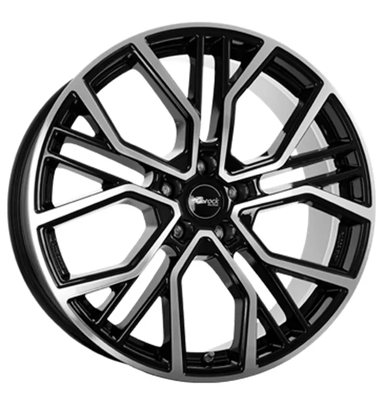 Sale Brock B41 Schwarz Glanz Voll-Poliert Alufelge 8.5x20 ET52.5 5x108/63.4