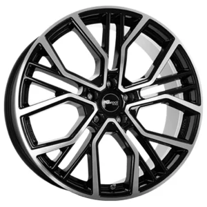 Brock B41 Schwarz Glanz Voll-Poliert Alufelge 10.5x21 ET48 5x114.3/64.2 Heißes Angebot