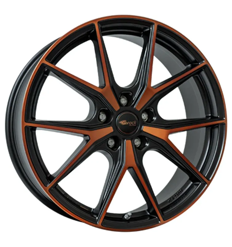 Saisonangebot Brock B40 Black Orange Matt Alufelge 8x19 ET40 5x112/57.1