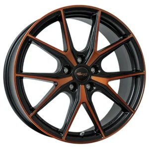 Heißes Angebot Brock B40 Black Orange Matt Alufelge 8x19 ET45 5x112/57.1