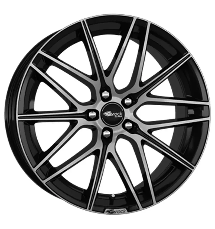 Ausverkauf Brock B34 Schwarz Glanz Voll-Poliert Alufelge 8x18 ET45 5x108/72.6