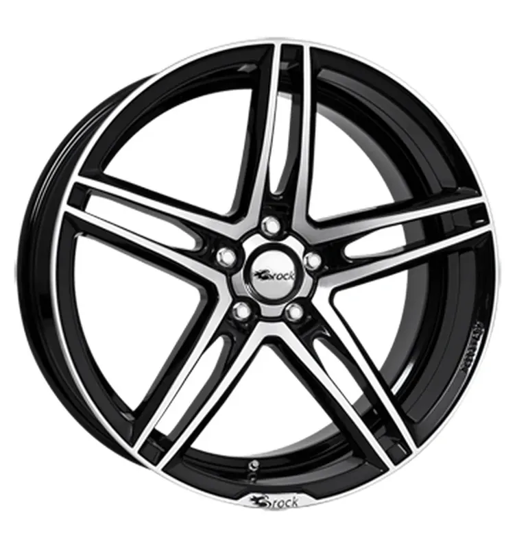 Brock B33 Schwarz Glanz Voll-Poliert Alufelge 8.5x19 ET35 5x120/72.6 Direktkauf