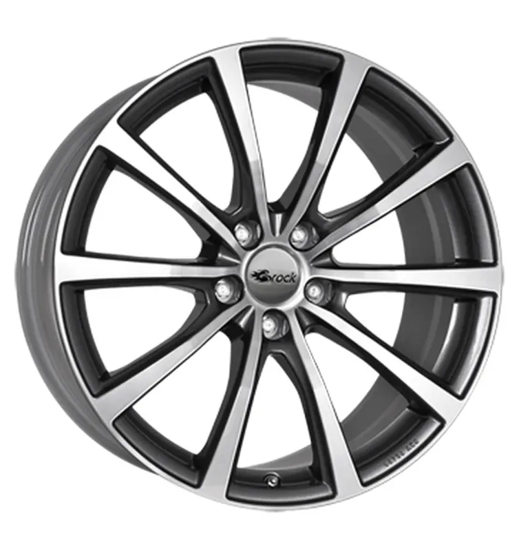 Brock B32 Himalaya Grey Voll-Poliert Alufelge 9.5x19 ET58 5x130/71.5 Zertifiziert